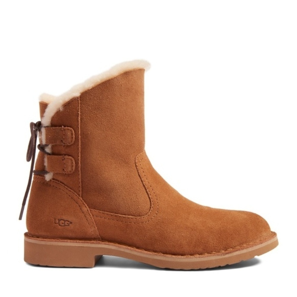 UGG Naiyah Lace-Back Genuine Shearling Boot 7